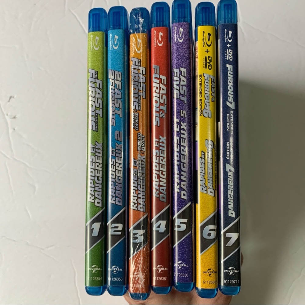 💙 The Fast & Furious 1-7 Blu-ray Movie Collection